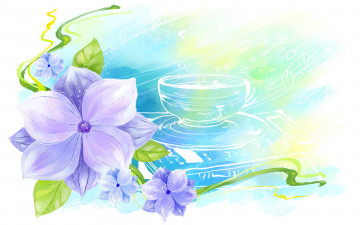 Картинка векторная графика цветы