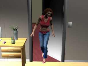 Картинка archeology 3д+графика люди+ people девушка