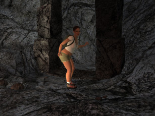 обоя archeology, 3д графика, люди , people, девушка, взгляд