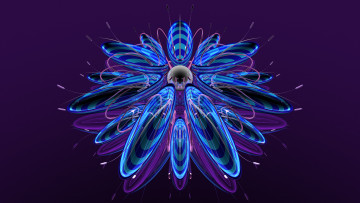 Картинка 3д+графика цветы+ flowers лепестки