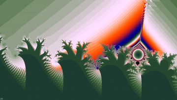 Картинка 3д+графика фракталы+ fractal цвета фон узор