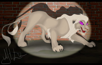 Картинка рисованные животные +сказочные +мифические лев