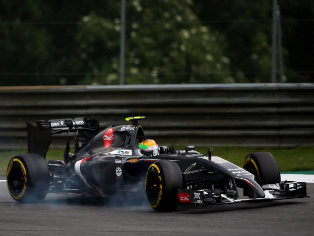 Обои картинки фото спорт, формула 1, гонка, 2014, c33, sauber, скорость