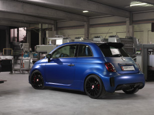 обоя автомобили, fiat, blue, синий, pogea, wonder, 2015г, 500, racing, abarth