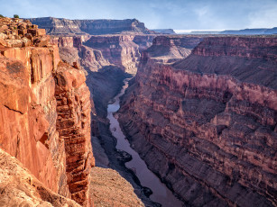 Картинка природа реки озера река ущелье аризона каньон горы сша grand canyon toroweap point