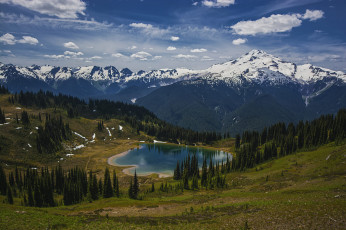 Картинка природа реки озера горы озеро лес