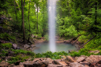 Картинка природа водопады водопад река лес