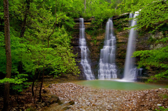 Картинка природа водопады водопад река лес