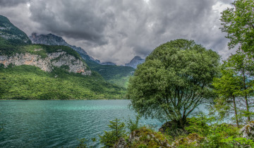 Картинка природа реки озера горы лес река тучи