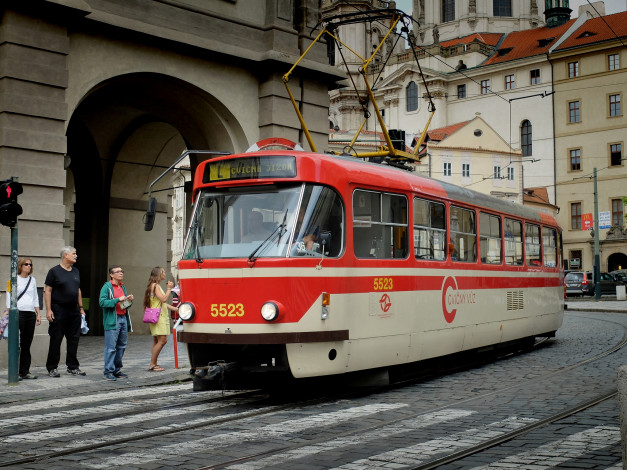 Обои картинки фото техника, трамваи, транспорт, рельсы, трамвай