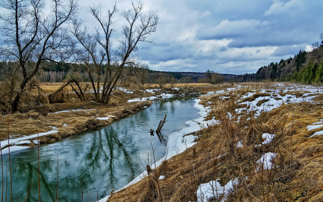 Обои картинки фото природа, реки, озера, река, весна
