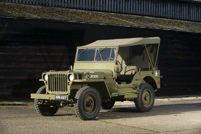 Обои картинки фото автомобили, willys, 1942г, mb