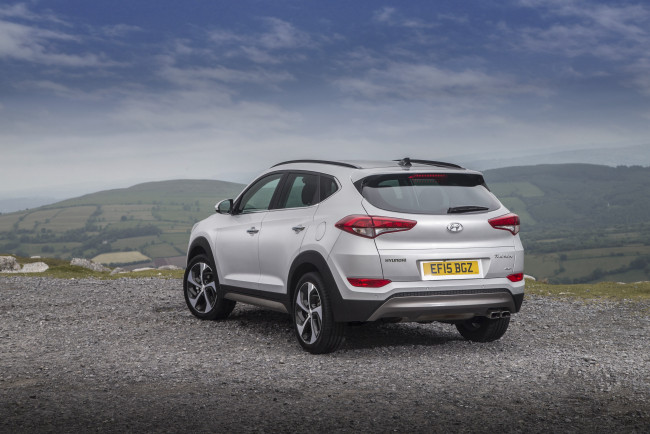 Обои картинки фото автомобили, hyundai, tucson, светлый, 2015г, uk-spec