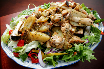 Картинка еда вторые+блюда картошка зелень грибы