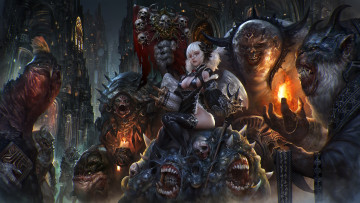 Картинка фэнтези демоны монстры девушка