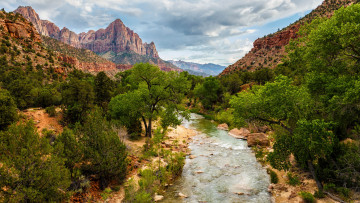 Картинка природа реки озера река лес горы