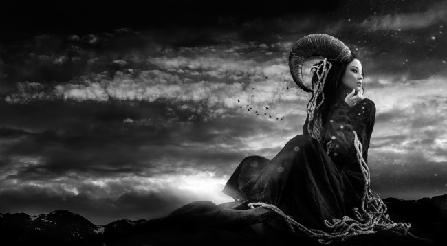 Обои картинки фото фэнтези, фотоарт, before, the, sunrise, арт, девушка, азия, fantasy, joachim, bergauer