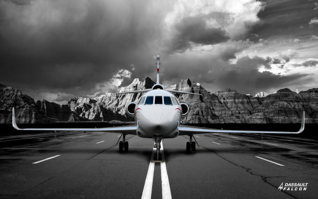 Обои картинки фото авиация, авиационный пейзаж, креатив, falcon