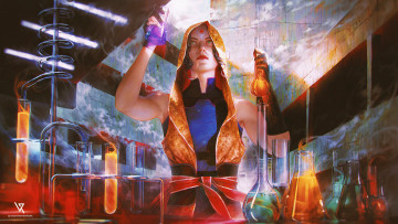 Картинка фэнтези девушки колбы девушка