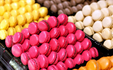 Картинка еда макаруны ассорти печенье лакомство