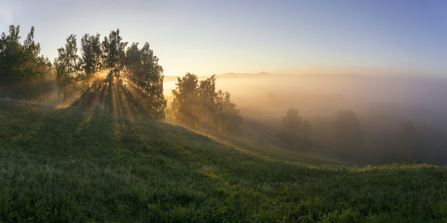 Обои картинки фото природа, восходы, закаты, простор