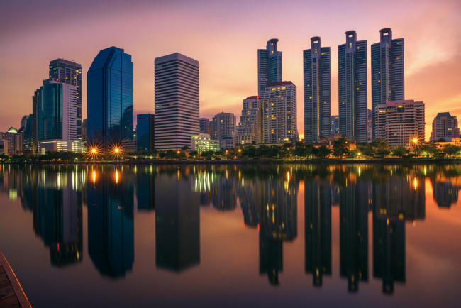 Обои картинки фото bangkok,  thailand, города, бангкок , таиланд, простор