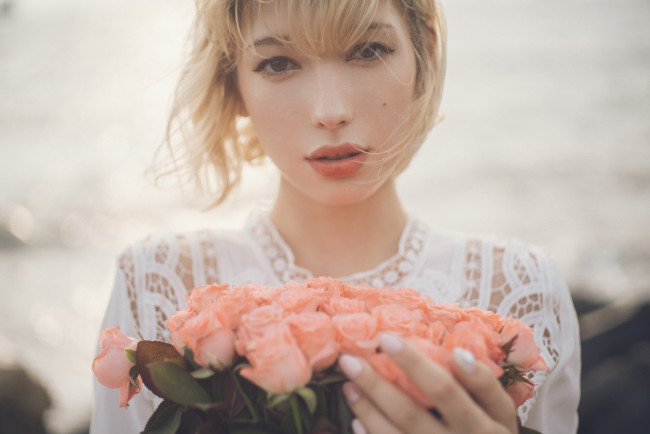 Обои картинки фото девушка, девушки, -unsort , блондинки,  светловолосые, модель