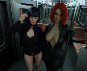 Картинка 3д+графика люди+ people девушки фон взгляд