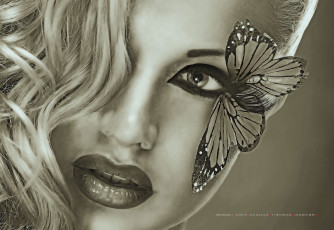 Картинка календари компьютерный+дизайн лицо calendar 2019 бабочка женщина девушка