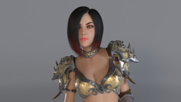 Картинка 3д+графика фантазия+ fantasy девушка взгляд фон