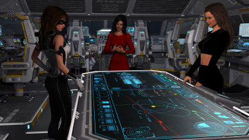 Картинка 3д+графика фантазия+ fantasy фон взгляд девушки