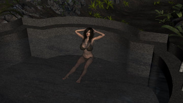 Картинка 3д+графика люди+ people девушка фон взгляд