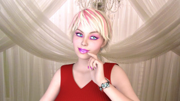 Картинка 3д+графика люди+ people фон взгляд девушка