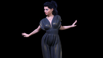 Картинка 3д+графика люди+ people фон взгляд девушка