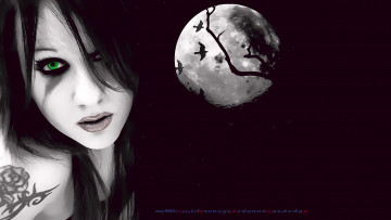 Картинка календари фэнтези 2019 calendar птица женщина взгляд тату девушка