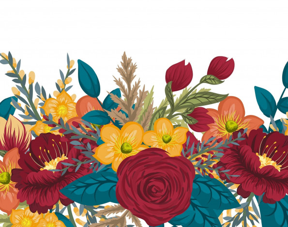 Обои картинки фото векторная графика, цветы , flowers, фон, цветы