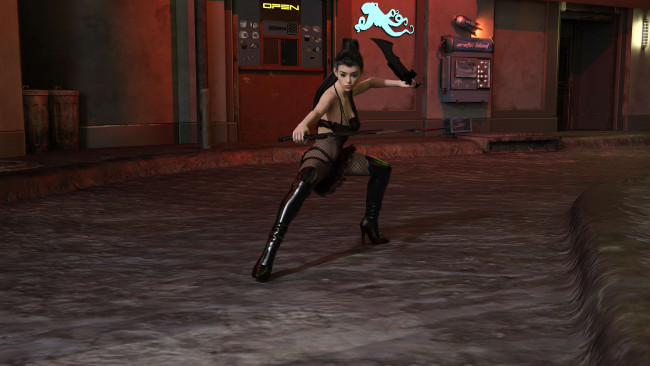 Обои картинки фото 3д графика, фантазия , fantasy, фон, взгляд, девушка