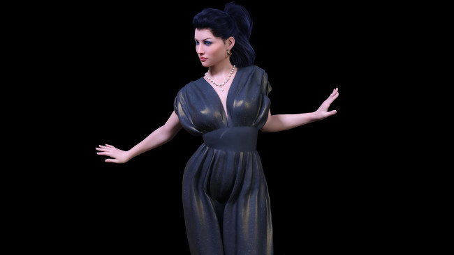 Обои картинки фото 3д графика, люди , people, фон, взгляд, девушка