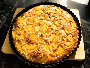 Картинка еда пироги персиковый пирог