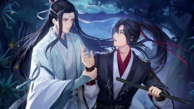 Обои картинки фото видео игры, the untamed, лань, ванцзи, вэй, усянь, флейта