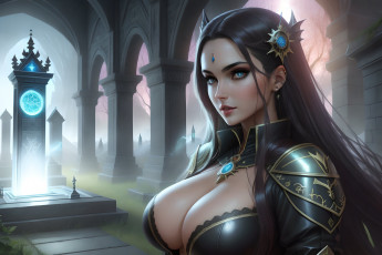 Картинка фэнтези девушки нейросети графика нейроарт ai art нейронные сети рисунки нейро искусство