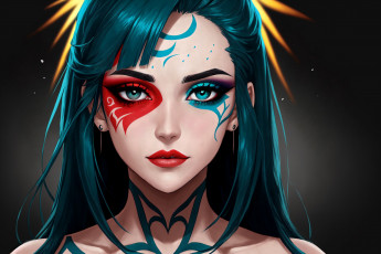 Картинка рисованное люди нейросети графика нейроарт ai art нейронные сети рисунки нейро искусство девушка