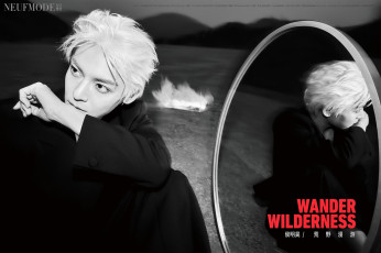 Картинка мужчины hou+ming+hao блондин пиджак зеркало