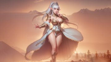 Картинка фэнтези эльфы нейросети графика нейроарт ai art нейронные сети рисунки нейро искусство