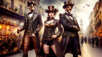 Картинка фэнтези роботы +киборги +механизмы нейросети графика нейроарт ai art нейронные сети рисунки нейро искусство