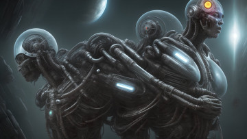 Картинка стиль+h +r +giger фэнтези роботы +киборги +механизмы нейросети графика нейроарт ai art нейронные сети рисунки нейро искусство