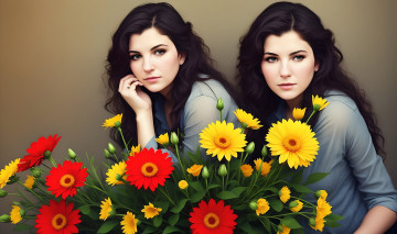 Картинка рисованное люди нейросети графика нейроарт ai art нейронные сети рисунки нейро искусство