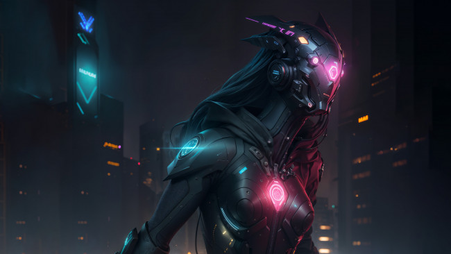 Обои картинки фото фэнтези, роботы,  киборги,  механизмы, нейросети, графика, нейроарт, ai, art, нейронные, сети, рисунки, нейро, искусство, киборг