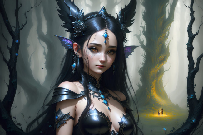 Обои картинки фото фэнтези, девушки, нейросети, графика, нейроарт, ai, art, нейронные, сети, рисунки, нейро, искусство