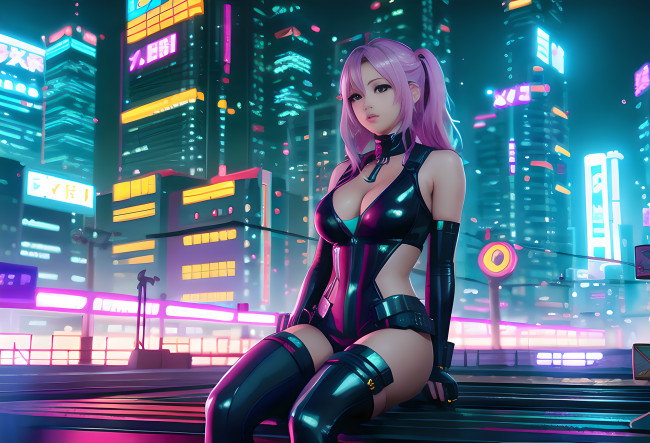 Обои картинки фото аниме, город,  улицы,  интерьер,  здания, нейросети, графика, нейроарт, ai, art, нейронные, сети, рисунки, нейро, искусство